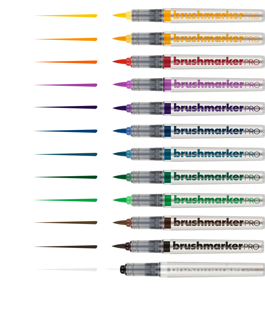 Rotuladores brush marker Karin neon