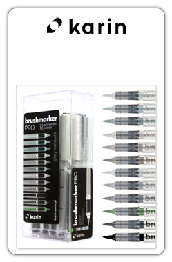 Karin rotuladores
BrushmarkerPRO
12 Grey Colours Set