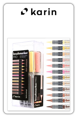 Karin rotuladores
BrushmarkerPRO
12 Skin Colours Set