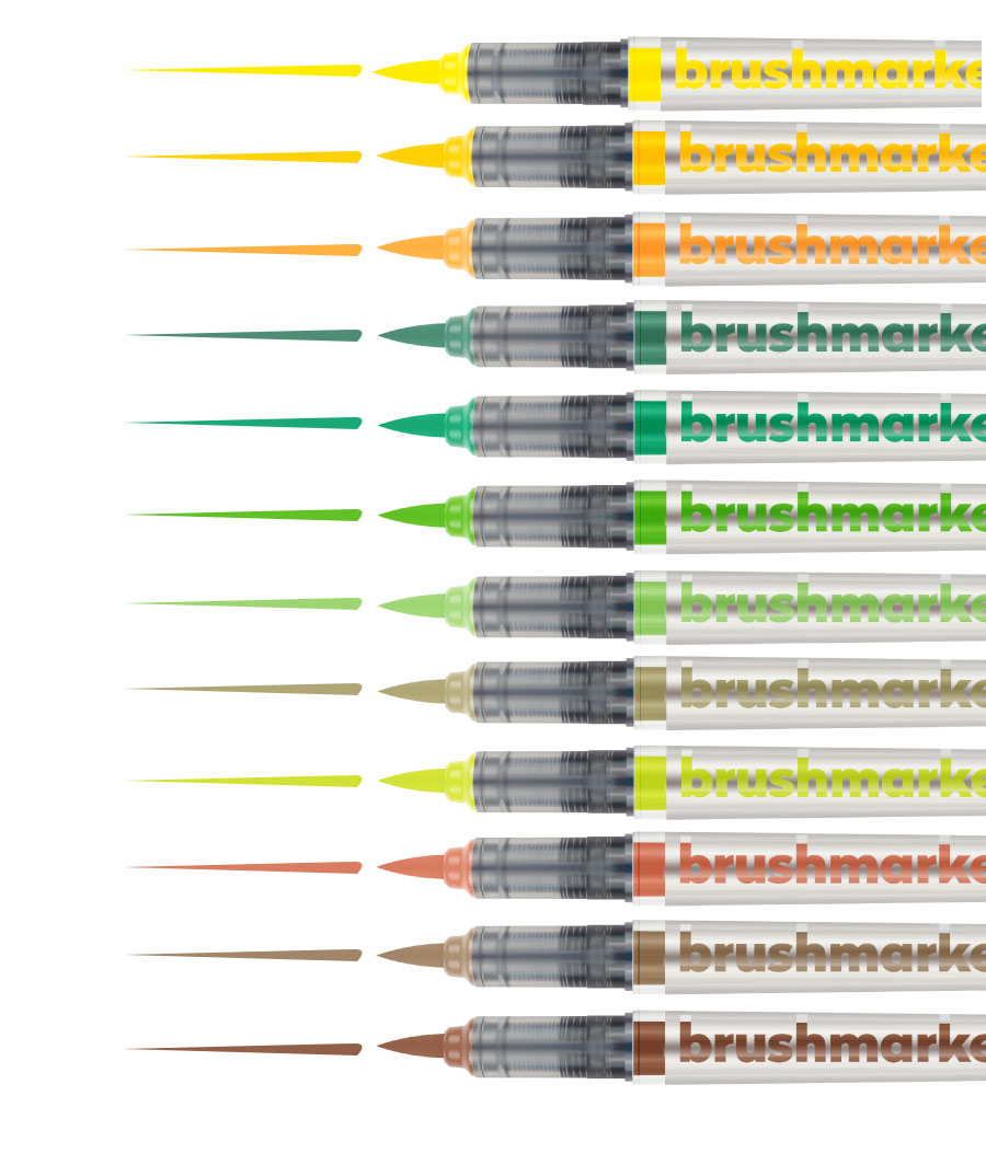 Rotuladores BrushmarkerPRO |12 Skin Colours Set
