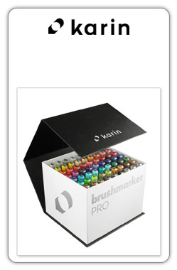 Karin rotuladores
BrushmarkerPRO
MegaBox 60 colours + 3 blenders