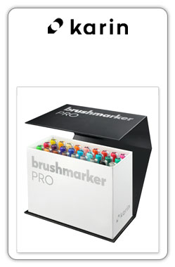Karin rotuladores
BrushmarkerPRO
MiniBox 26 colours + blender