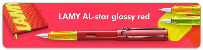 Lamy Al- star 
Glossy Red Gift Set