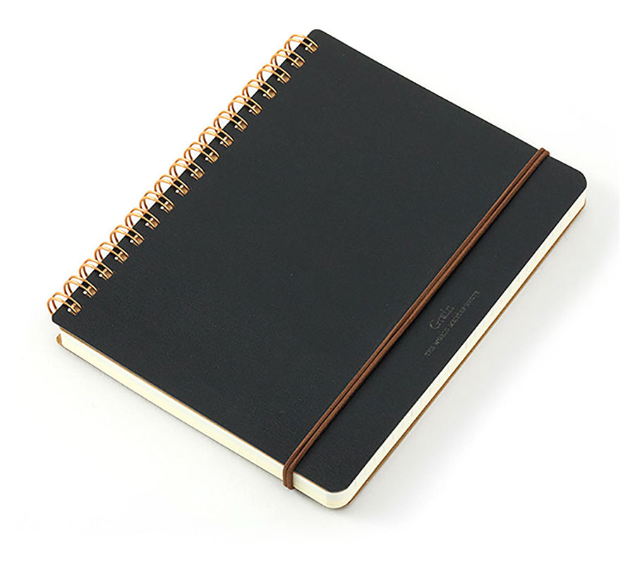 WM Ring Notebook Grain B6 Variant Dark Black