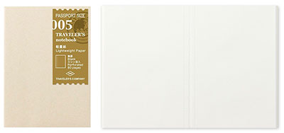 Recambio Traveler´s notebook passport
005 Lightweight Paper