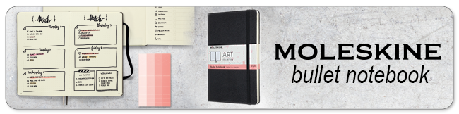 Moleskine bullet notebook