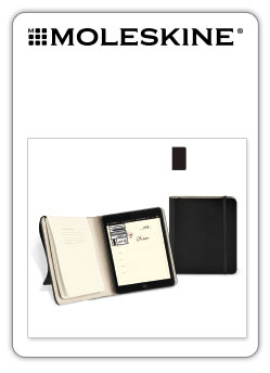 Cubierta Moleskine para Ipad mini + volant reporter
(Tablet cover Moleskine)