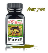 Tinta Noodler's
Army green