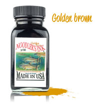 Tinta Noodler's 
Golden brown