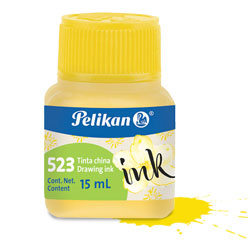 Tintero Pelikan tinta china amarilla