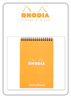 Rodhia 
notebook A4 naranja