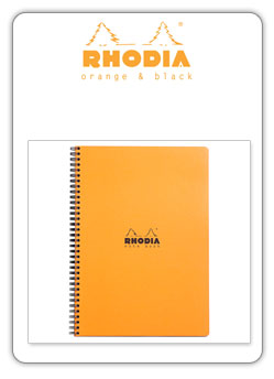 Rodhia 
notebook A4 naranja