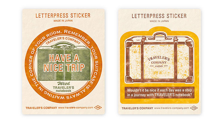 Letterpress Sticker
Traveler's Company