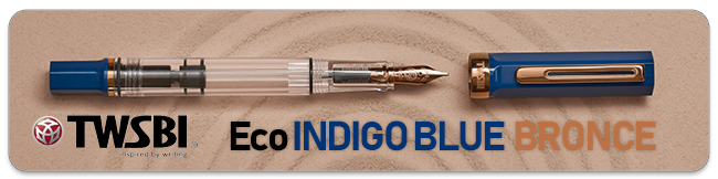Twsbi eco Eco indigo blue bronze