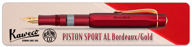 Kaweco Pistón Sport AL Bordeaux/Gold