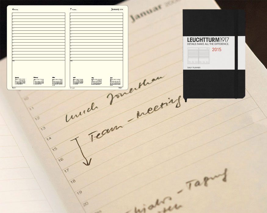 Agenda Leuchtturm 1917 día por página