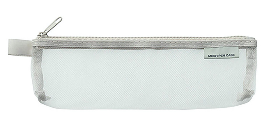 Midori CL Mesh Mini Pen Pouch Gray