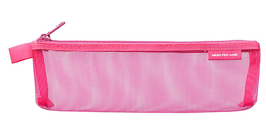 Midori CL Mesh Mini Pen Pouch Pink