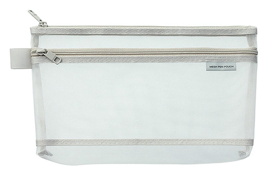 Midori CL Mesh Pen Pouch Gray