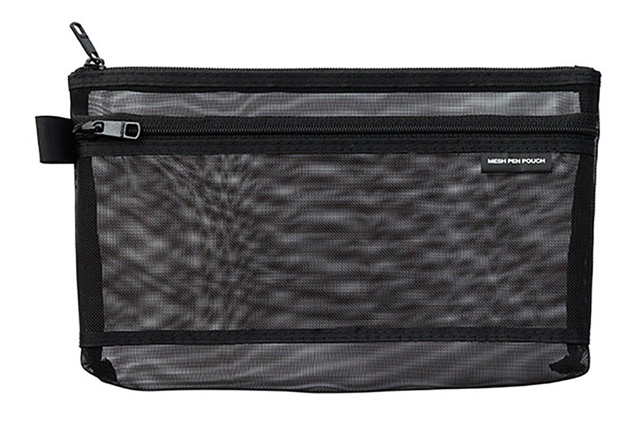 Midori CL Mesh Pen Pouch Black
