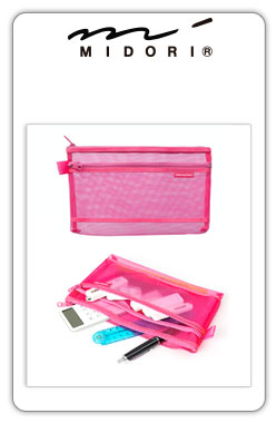 Estuches Midori
CL Mesh Pen Pouch pink