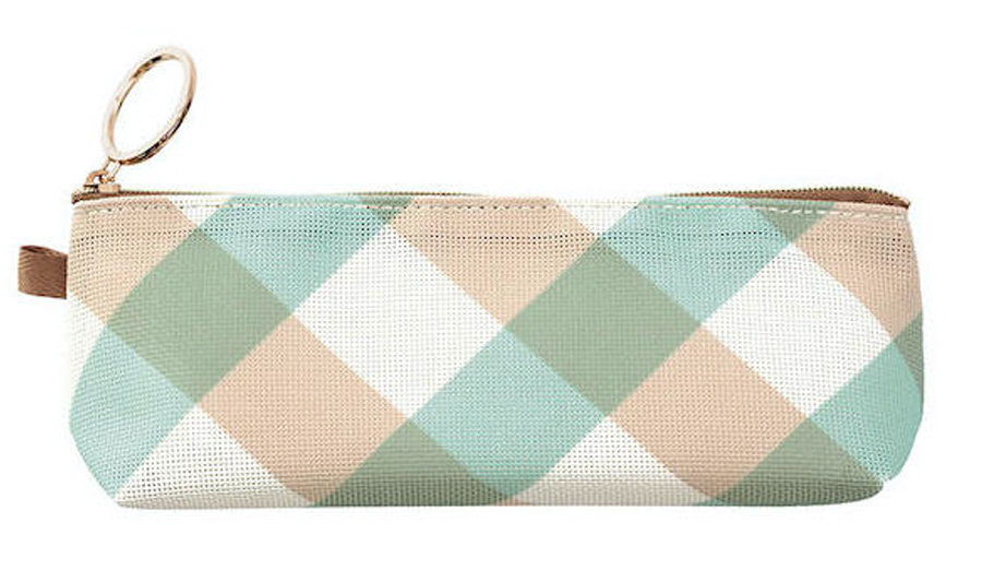 Midori Mesh Graphics Pen Case Light blue