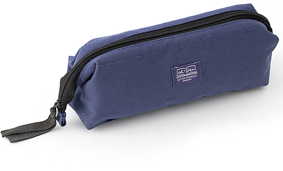 Midori Pen Case M Canvas Navy