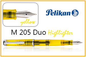 Pelikan 205 duo resaltador yellow