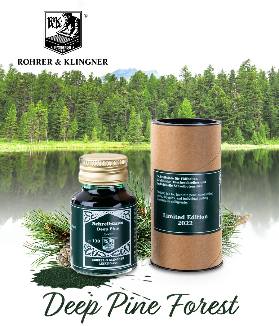 Tinta deep pine forest de Rohrer & Klingner Edición limitada 2022