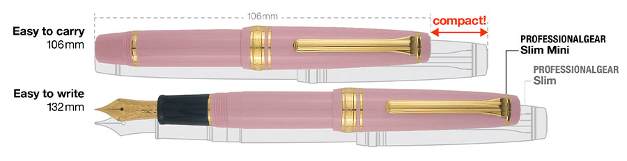 Estilográfica Salilor Progear slim mini taupe