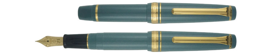 Estilográfica Salilor Progear slim mini slate green