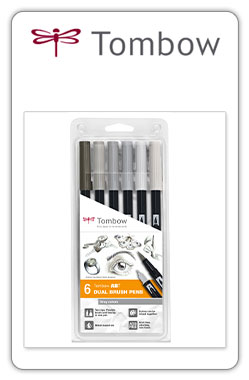 Tombow ABT
Pack ABT 6-6 -set de 6 colores grises
