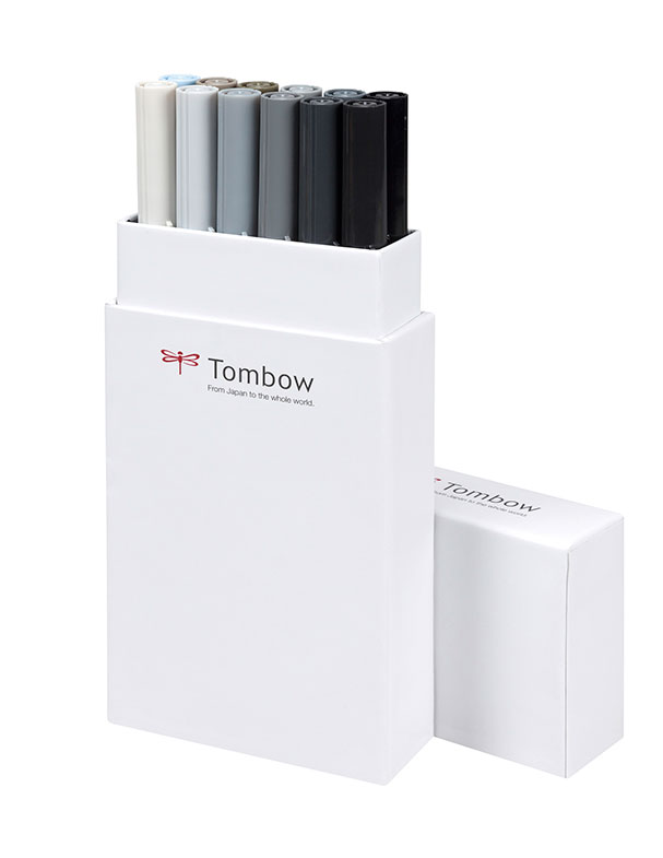 ABT DUAL BRUSH -set 12 colores - Greys colours