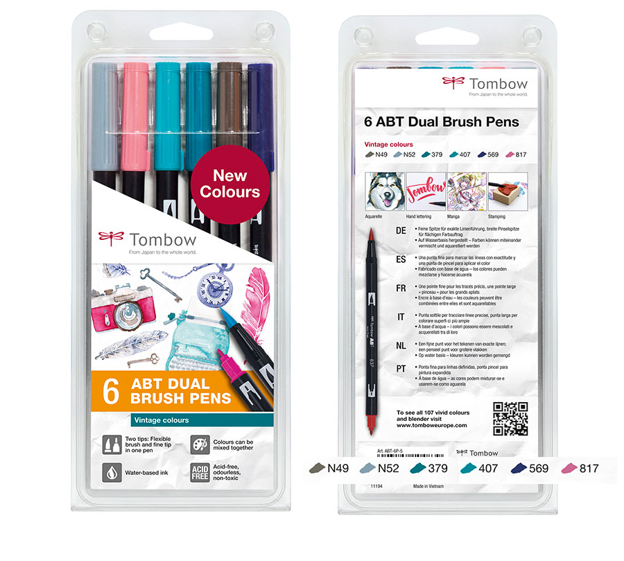 ABT DUAL BRUSH -set 6 colores - Vintage colours