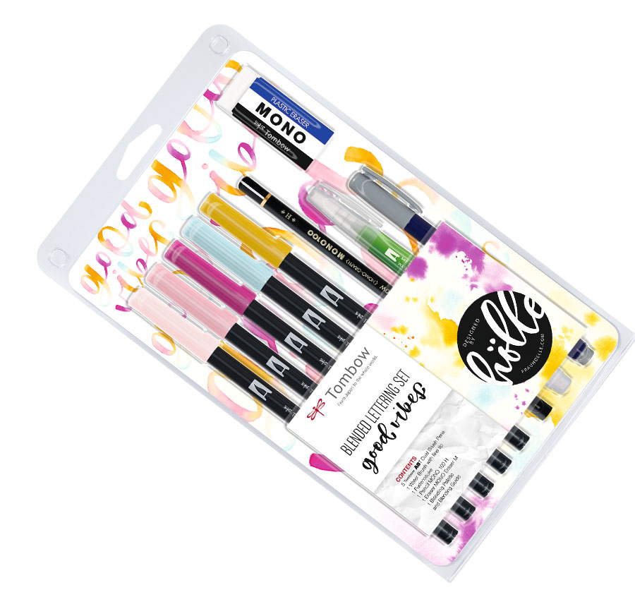 Tombow Watercoloring floral