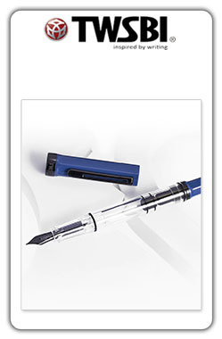 Twsbi ECO 
Slate blue w / onyx